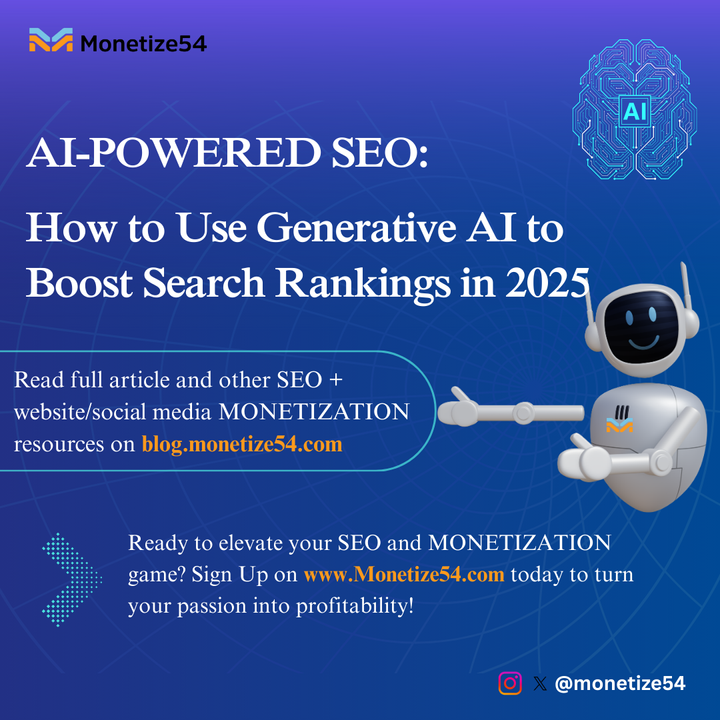 AI-Powered SEO: How to Use Generative AI to Boost Search Rankings in 2025
